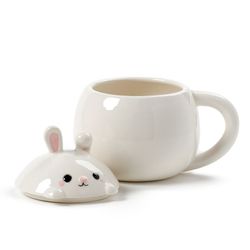 Kanin 3D mugg med lock