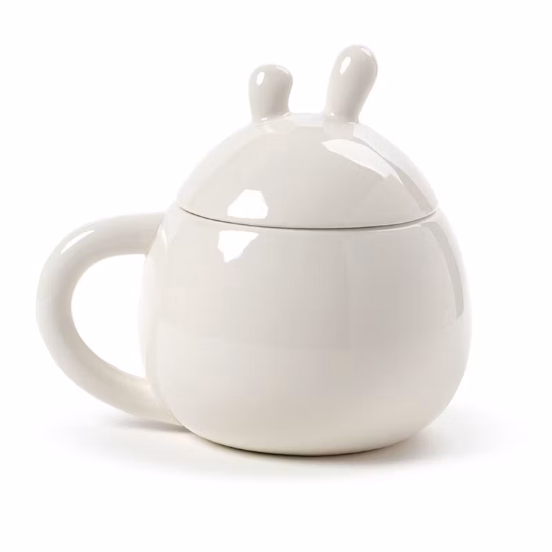 Kanin 3D mugg med lock