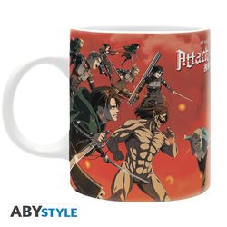 Attack on Titan mugg - battle scene