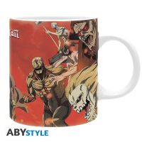 Attack on Titan mugg - battle scene