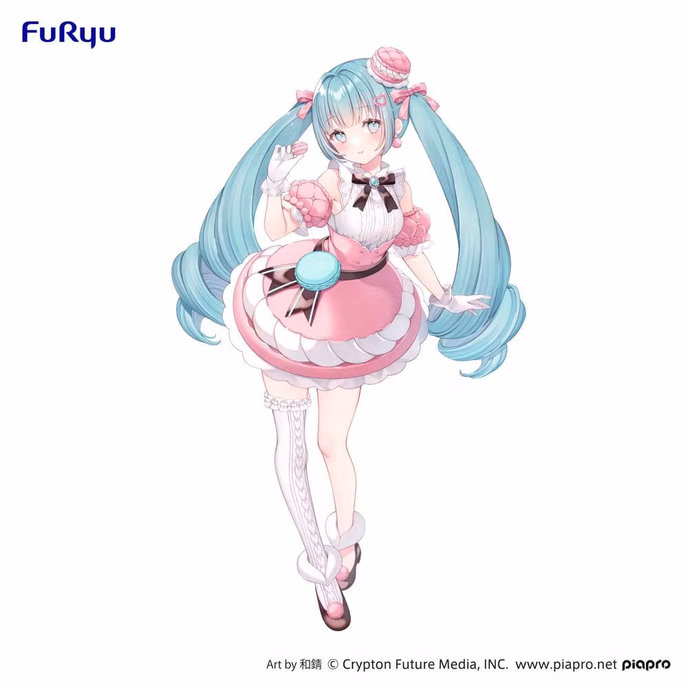 Hatsune Miku Exceed Creative PVC Statue Hatsune Miku Sweet Sweets Series Macaroon 21 cm