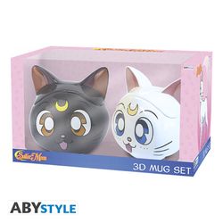 Sailor Moon 3D muggar - Luna & Artemis