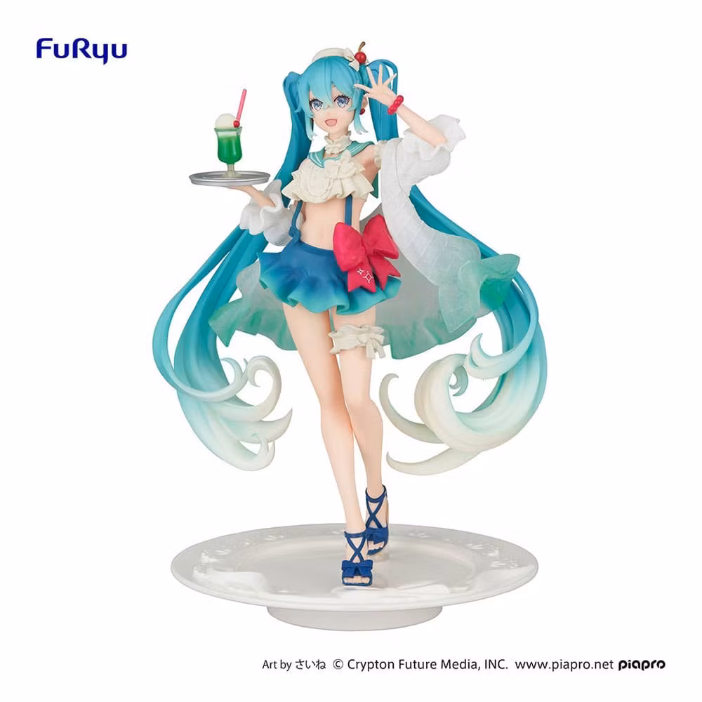 Hatsune Miku PVC Statue Hatsune Miku SweetSweets Series Melon Soda Float 18 cm