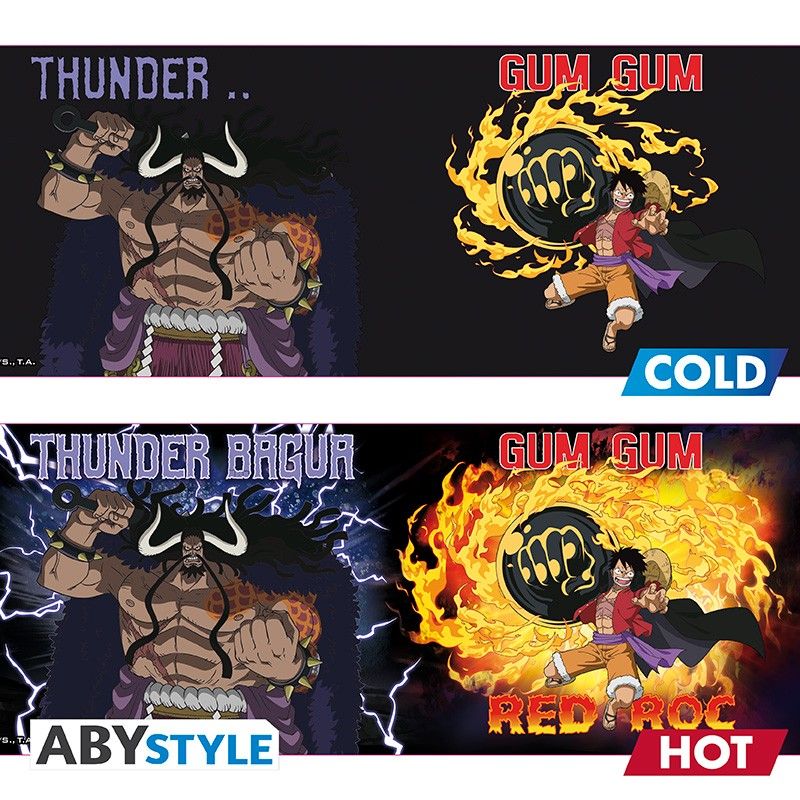 One Piece mugg - Heat Change - Luffy vs Kaidou