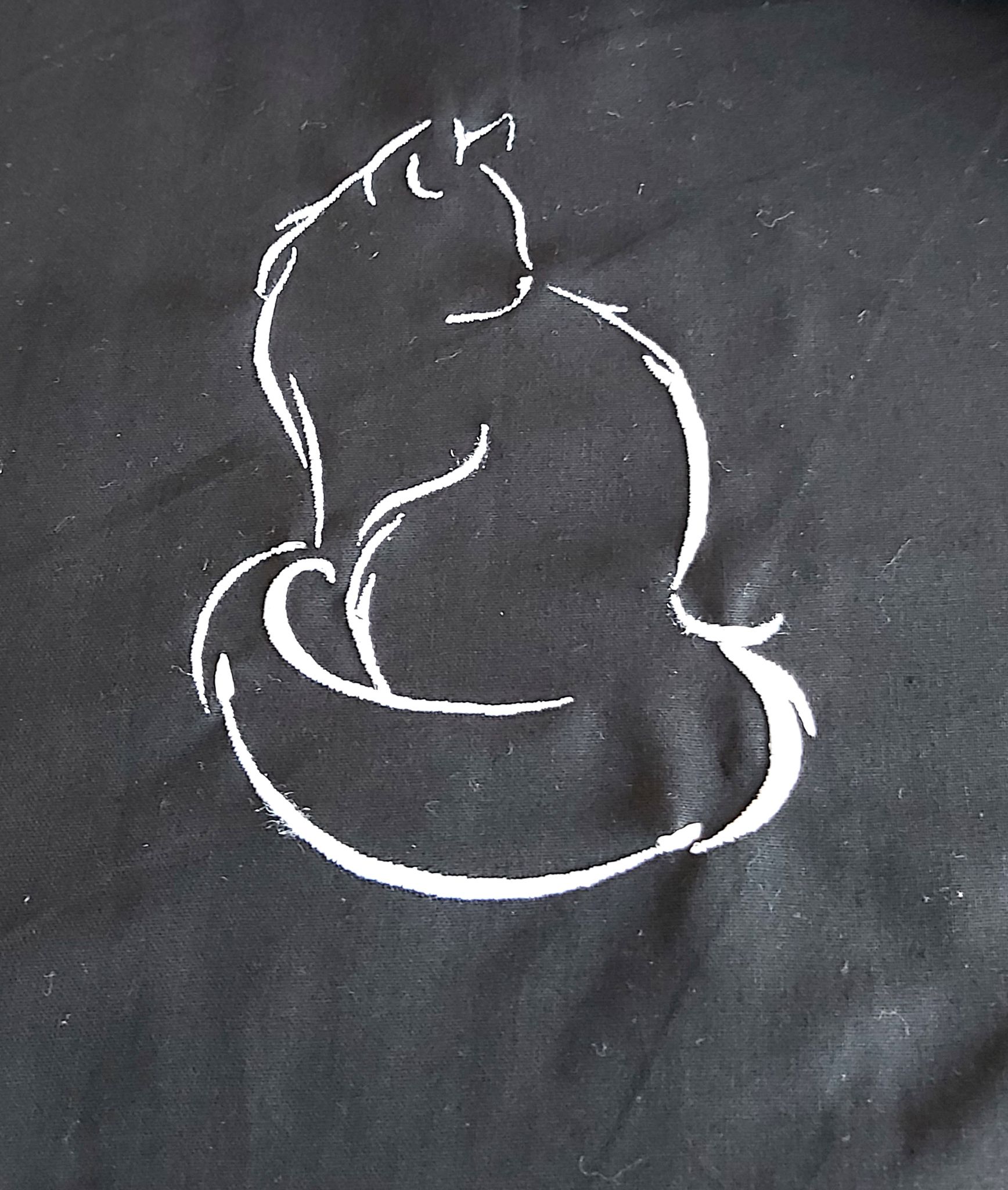 Tygväska - Katt siluett 1