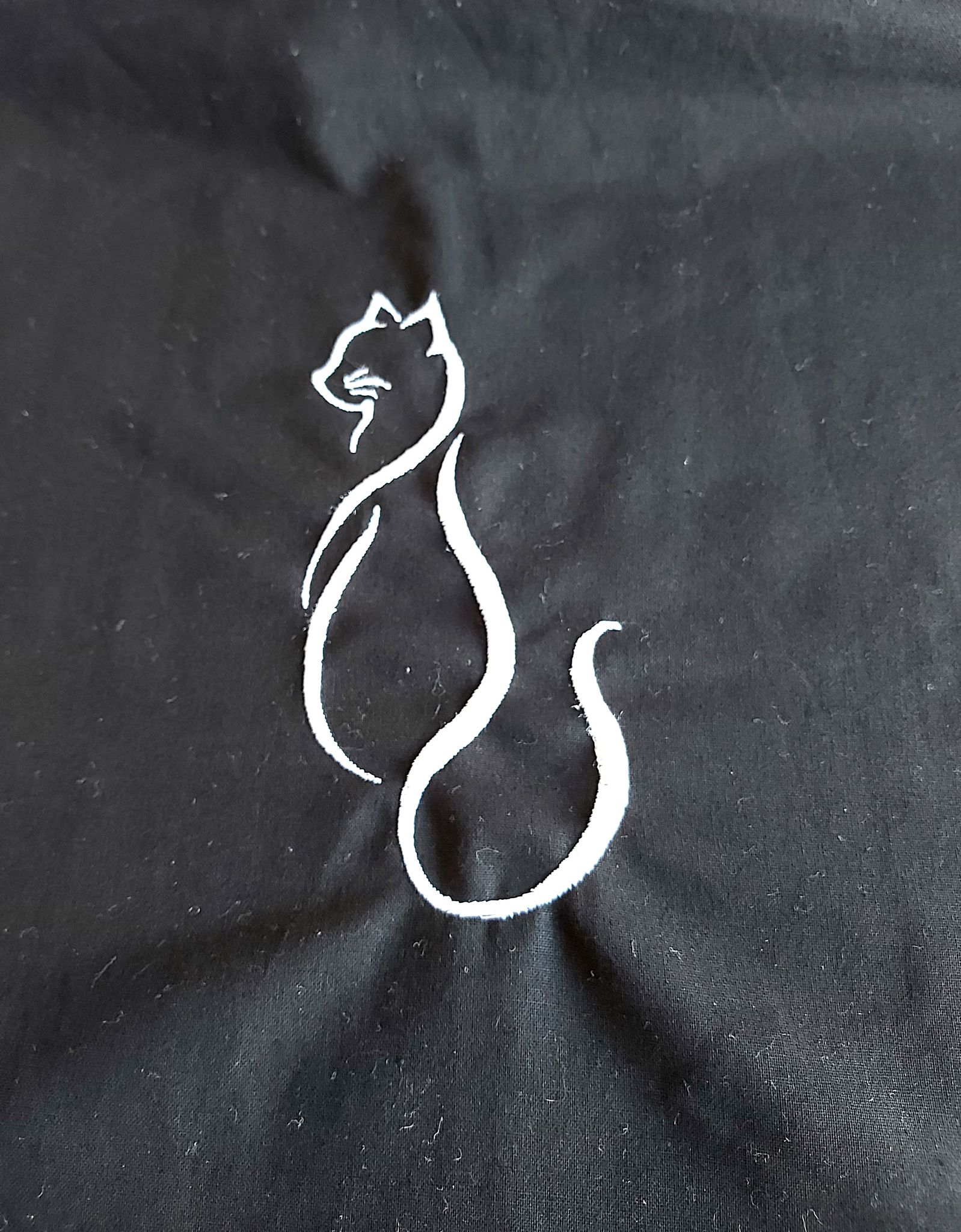 Tygväska - Katt siluett 2