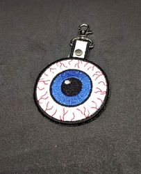 Broderad nyckelring - Eyeball