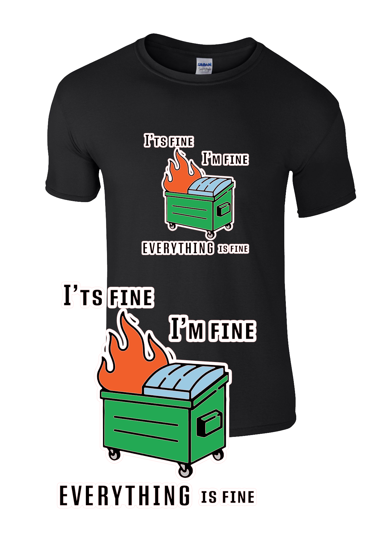 Dumpster Fire t-shirt