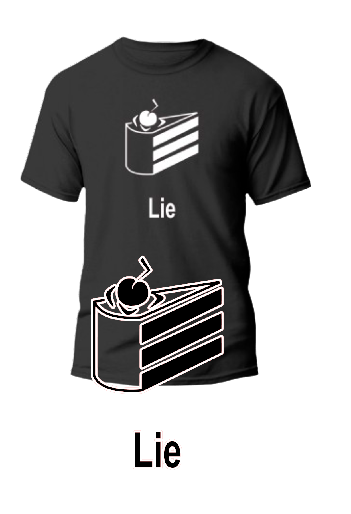 Cake is a lie t-shirt