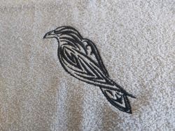 Handduk - Tribal Raven