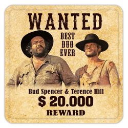 Bud Spencer glasunderlägg -Wanted