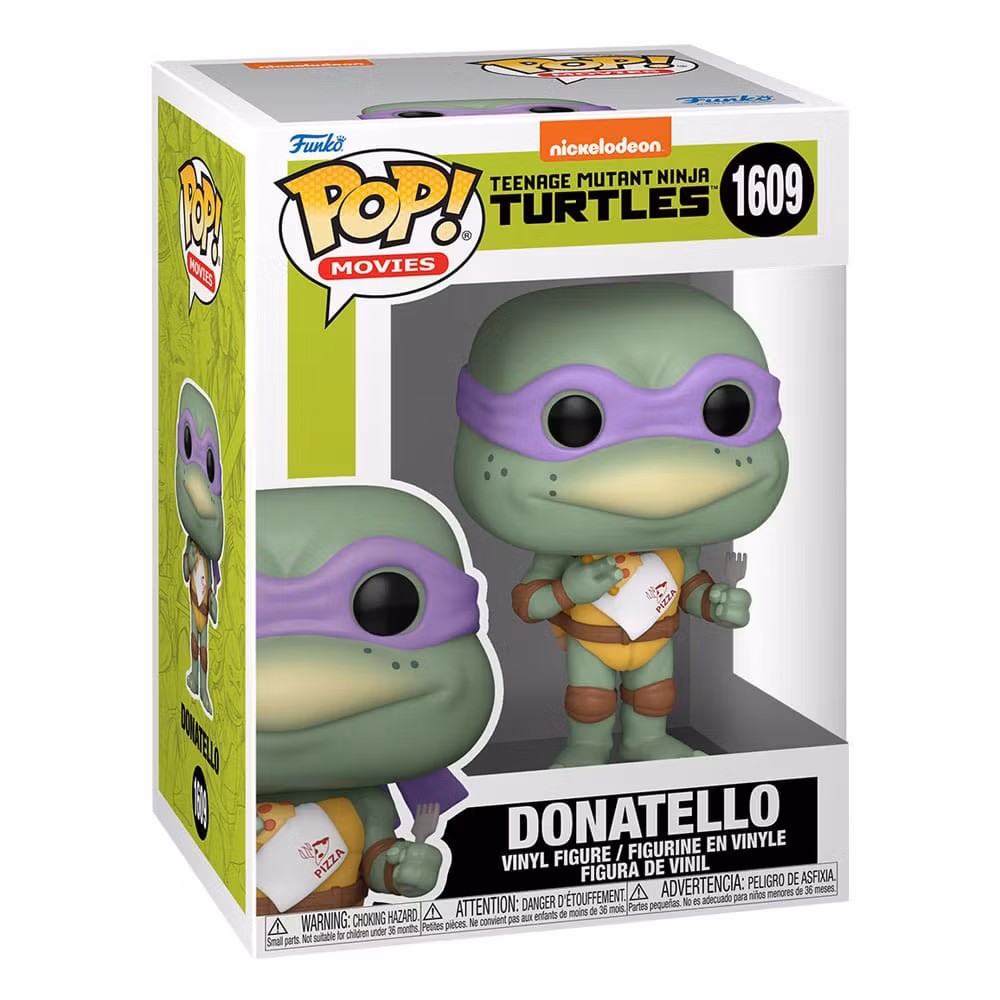 Teenage Mutant Ninja Turtles POP! staty - Donatello w/Napkin 9 cm - 1609