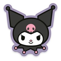 3D kudde - Sanrio Pillow Kuromi Face 36 cm