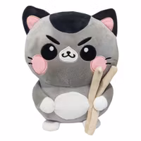 Katt plushie - Cat with Chopsticks - 25 cm