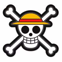 One Piece 3D kudde - Jolly Roger