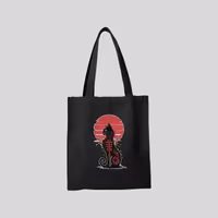 Cat and Moon - tygpåse