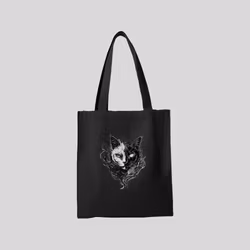 Cat Twoface - tygpåse