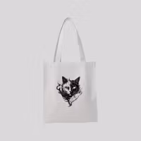 Cat Twoface - tygpåse