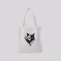 Cat Twoface - tygpåse