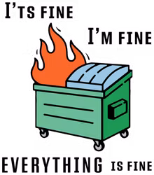 Dumpster Fire t-shirt