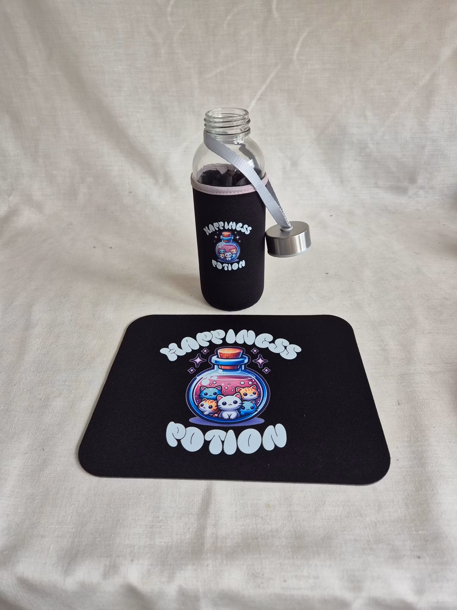 Happiness Potion – Musmatta & Glasflaska