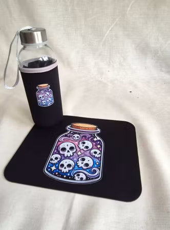 Skull Potion – Musmatta & Glasflaska
