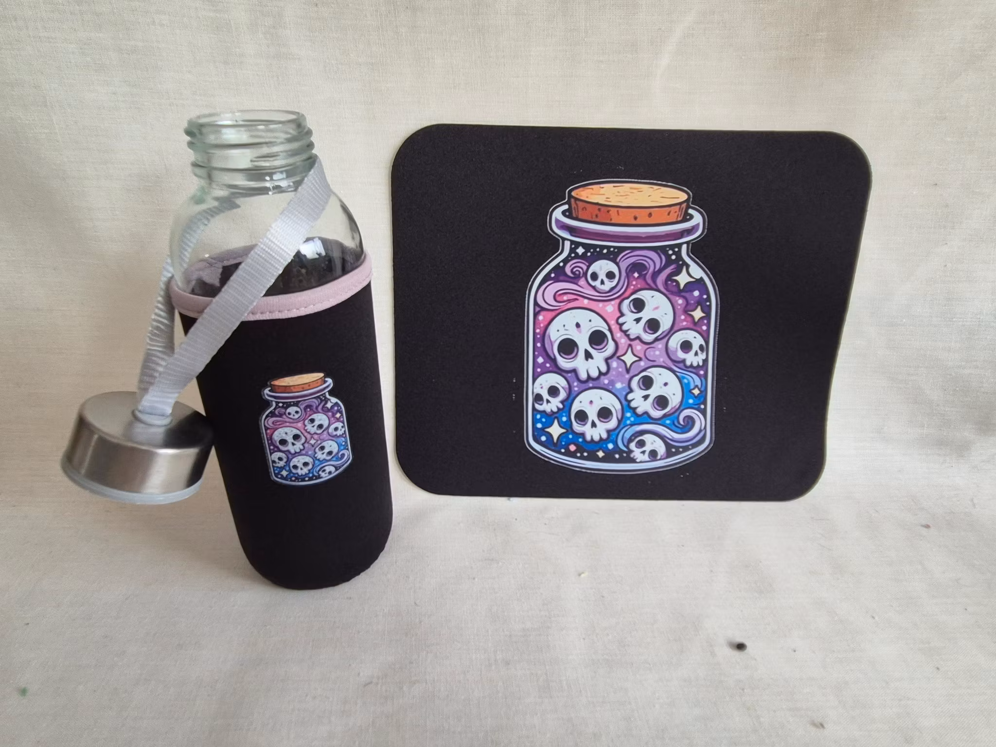 Skull Potion – Musmatta & Glasflaska