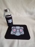 Companion Cube – Musmatta & Glasflaska