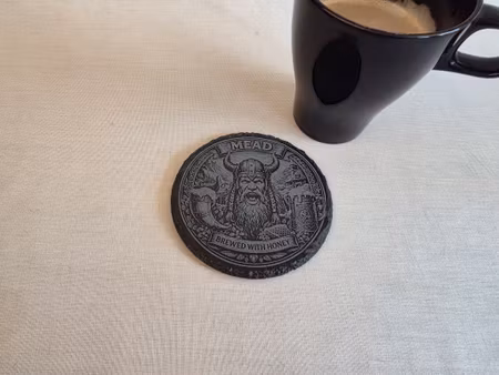 Viking mjöd – skiffer glasunderlägg