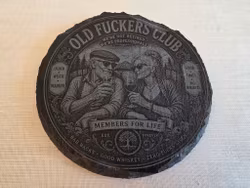 Old Fuckers Club – skiffer glasunderlägg