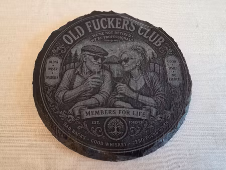 Old Fuckers Club – skiffer glasunderlägg