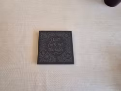 Don't Fuck Up the Table – skiffer glasunderlägg