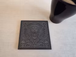 Lion – skiffer glasunderlägg
