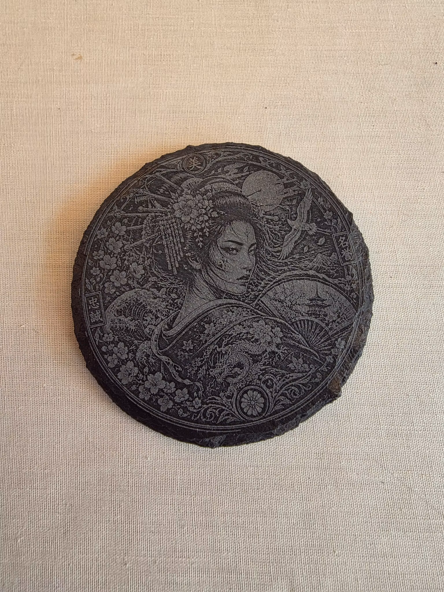 Geisha – skiffer glasunderlägg