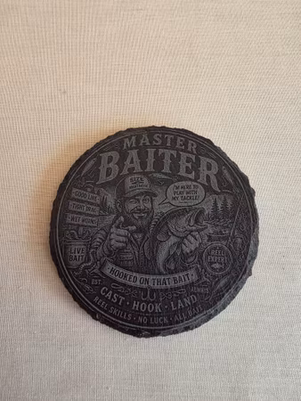Master Baiter – skiffer glasunderlägg