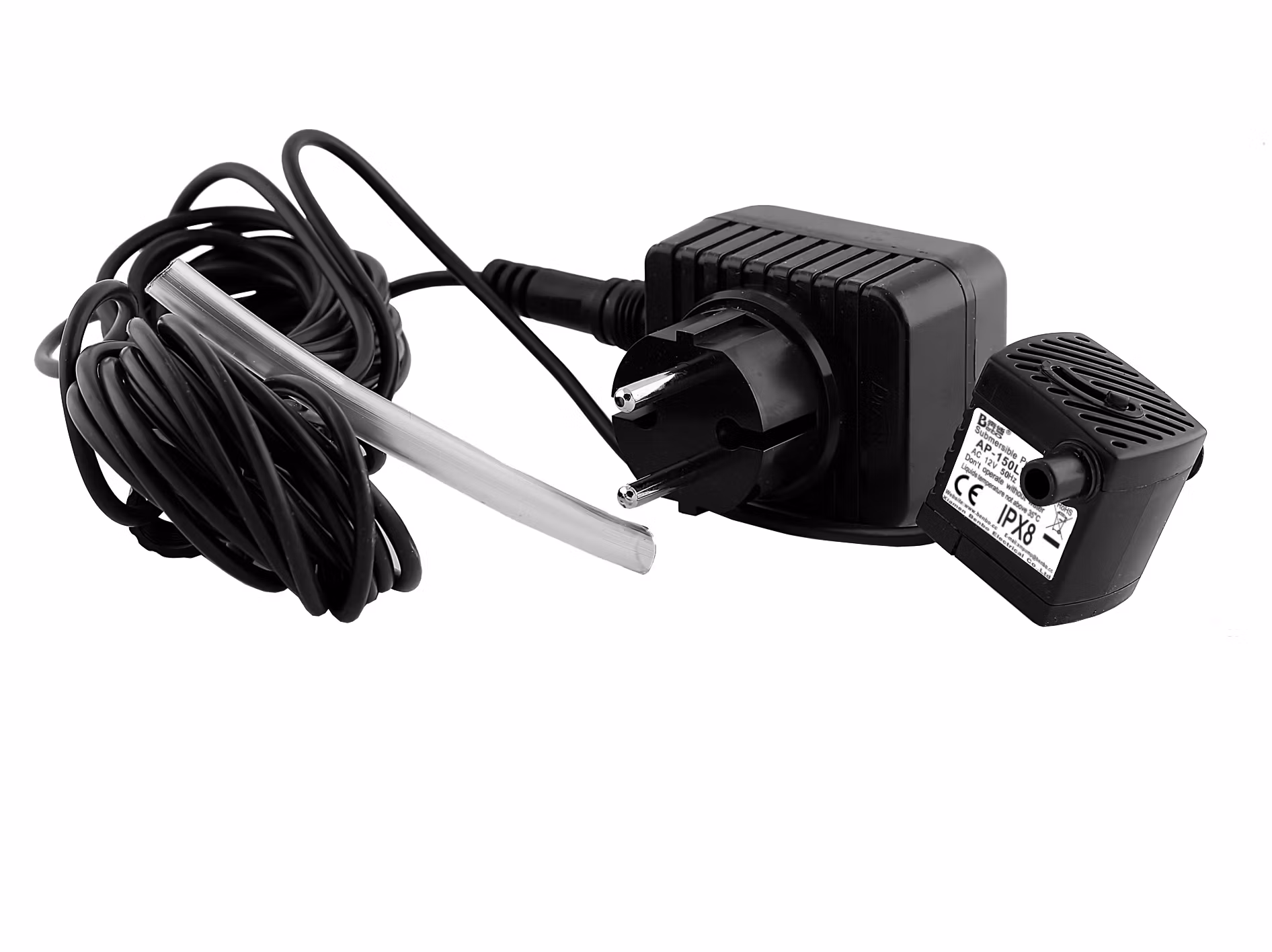 Mr Fredrik fontänpaket med fontängroda i brons stående 21 cm inkl pump MED LJUS, slang och frakt