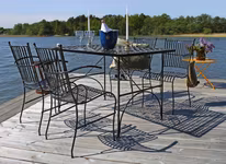 Stol I smide, SVART med armstöd från Mr Fredrik