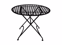 Bord i smide, SVART, runt, 76 cm i diameter och 76 cm i höjd från Mr Fredrik