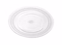 Lagerkrans, handgraverad assiett i glas, från Munka Tenn