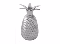 Ljusstake, ananas, 14,4 cm, förnicklad aluminium