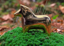 Dalahäst i mässing, 10 cm, från Gusums Messing