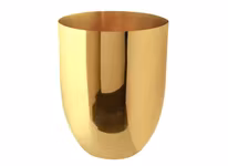 Vas, rund, i mässing, 20 x 15 cm från Gusums Messing