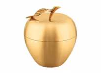 Äpple i mässing från Gusums Messing, 13,8 cm höjd