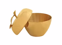 Äpple i mässing från Gusums Messing, 13,8 cm höjd