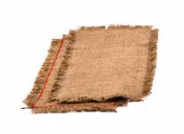 Fransduk i lin, naturfärgad, 18x34 cm, från Munka Tenn