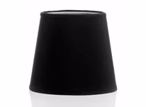Lampskärm i svart chintz, 20 cm