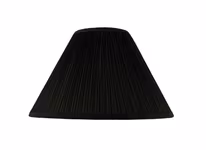 Lampskärm, rund, 40 cm, svart, polyester
