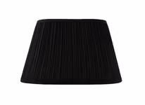 Lampskärm, oval 33 cm, svart, polyester