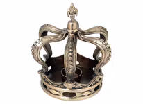 Kungakrona för värmeljus i mässing, 19 cm