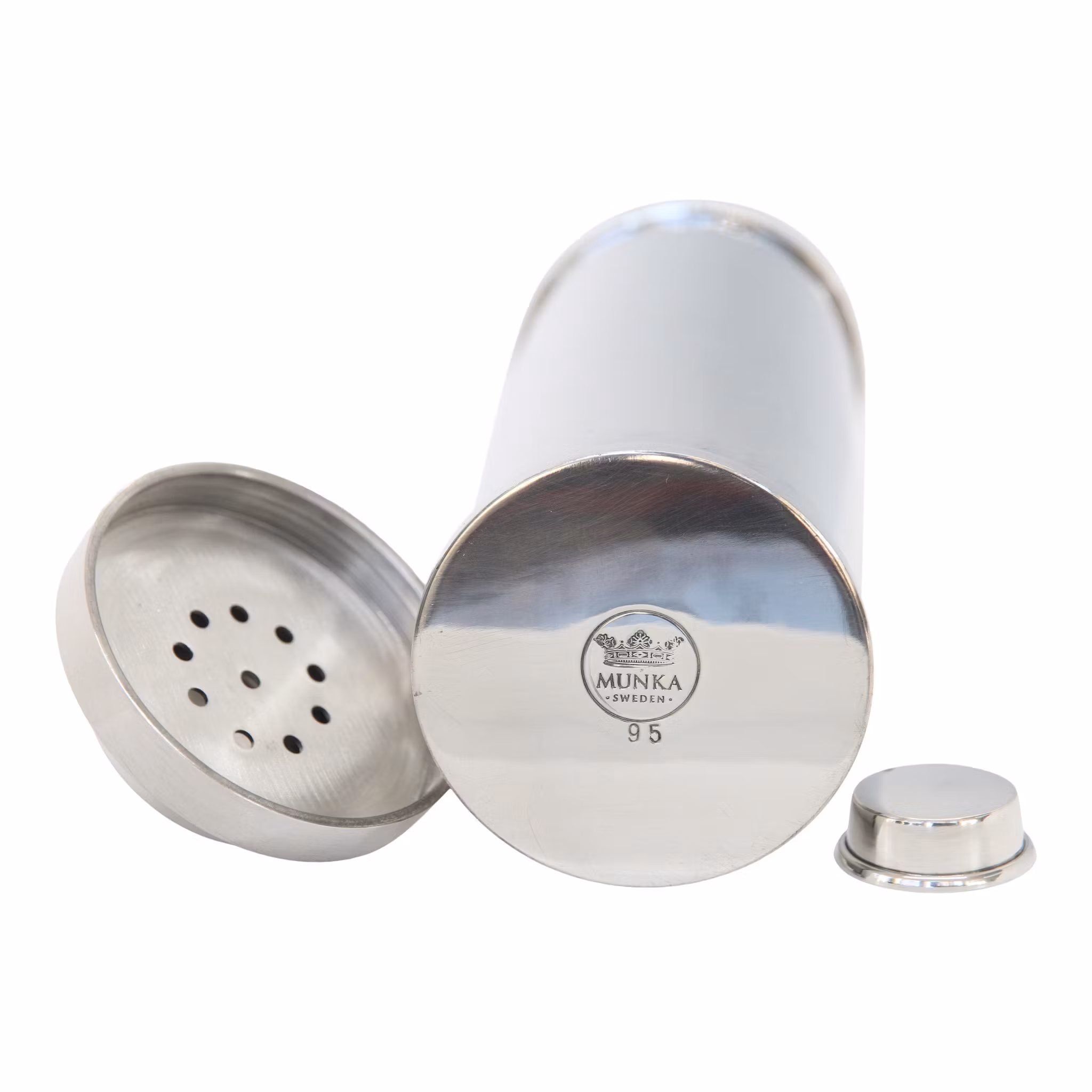 Cocktailshaker i tenn, i stram 30-tals inspirerad  design från Munka Tenn